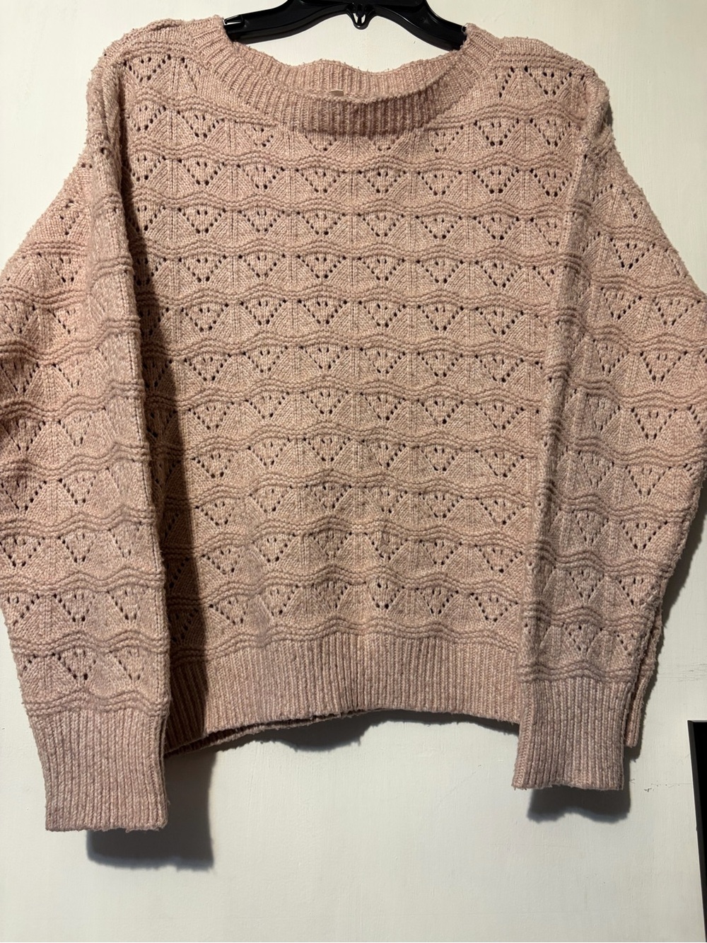 Maurices Blush Pink Knit Crewneck Sweater